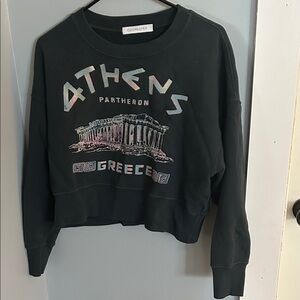 Daydreamer Black Athens Graphic Sweater